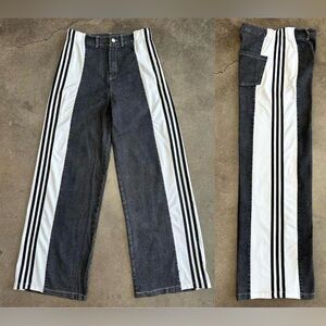 Fabulous Side Detail wide Leg Jeans